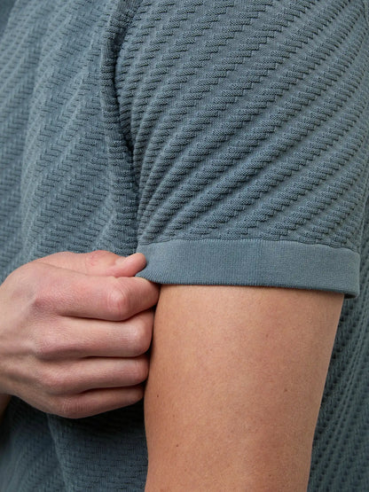 Riviera Knit Textured Tee | Sand Dune Signature-Fit