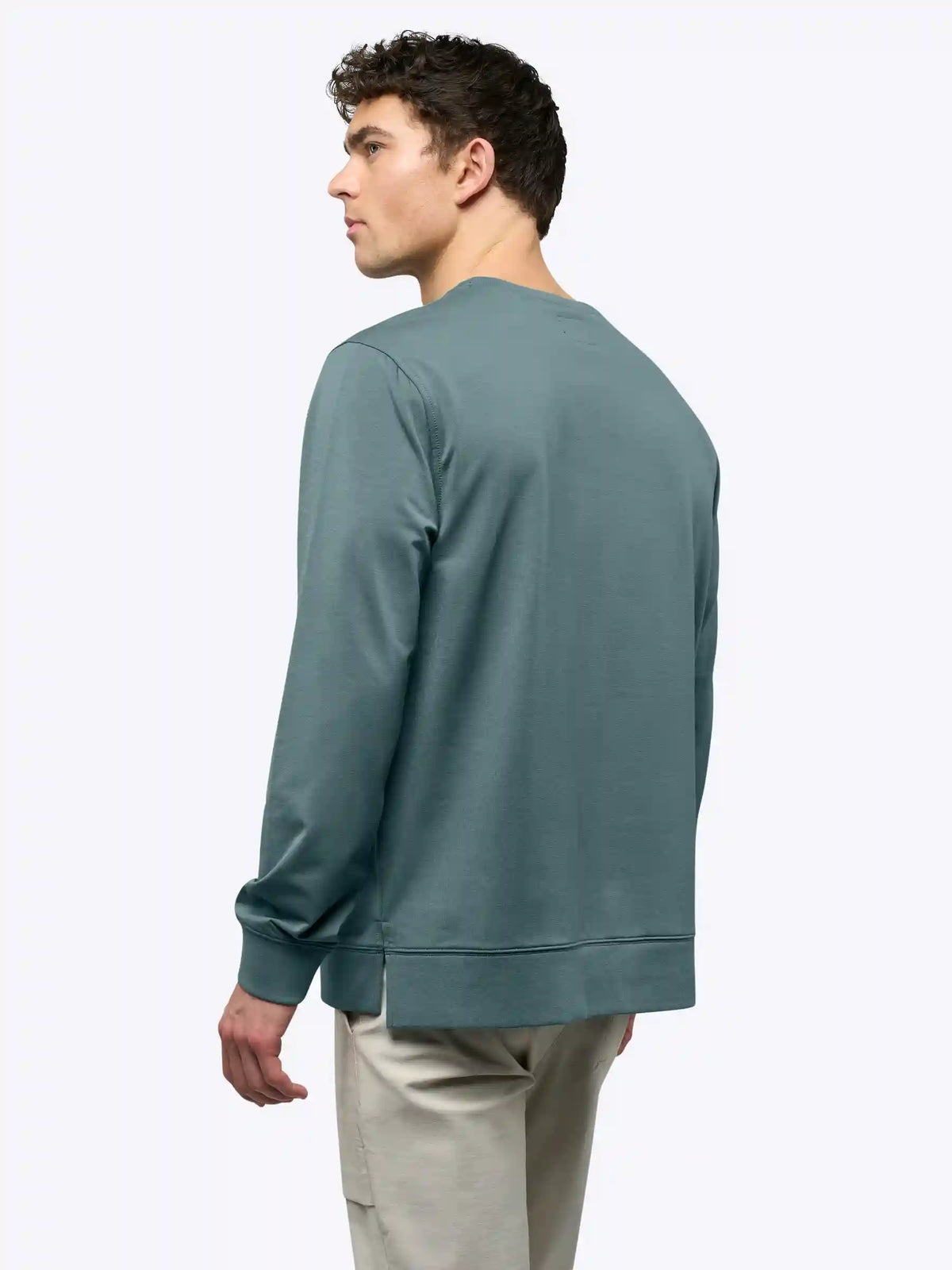 Hyperloop Pullover Split-Hem | Heather Grey Signature-fit