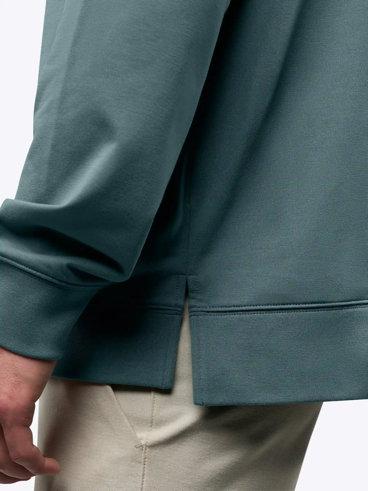 Hyperloop Pullover Split-Hem | Heather Grey Signature-fit