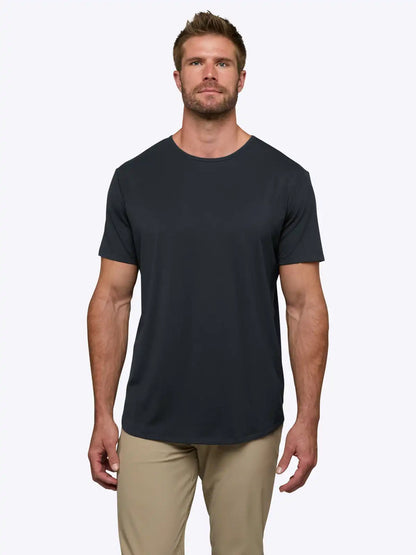 AO Curve-Hem Tee | White Signature-fit PYCA Pro®