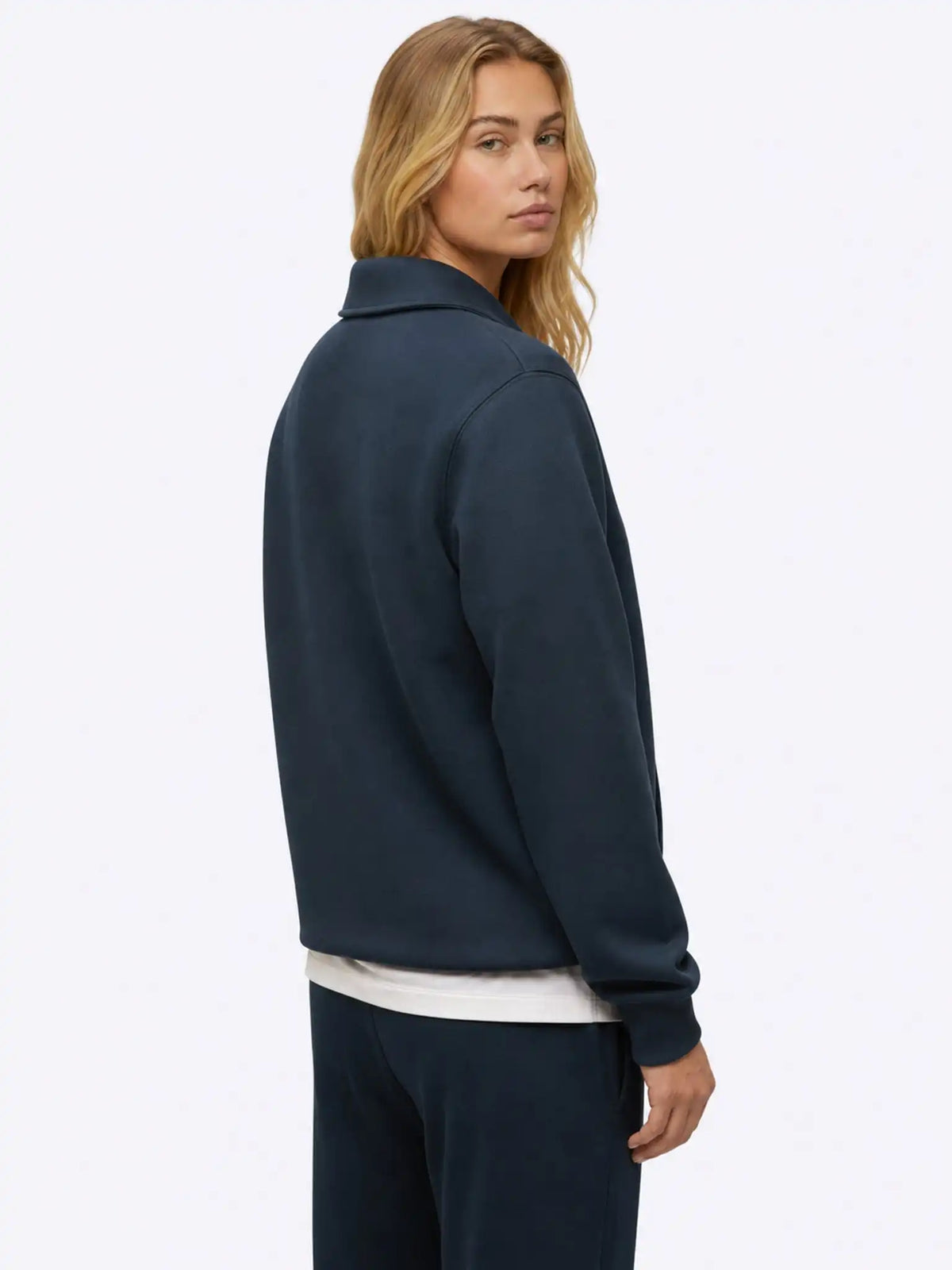 Divine Fleece Oversized Q-Zip | Obsidian