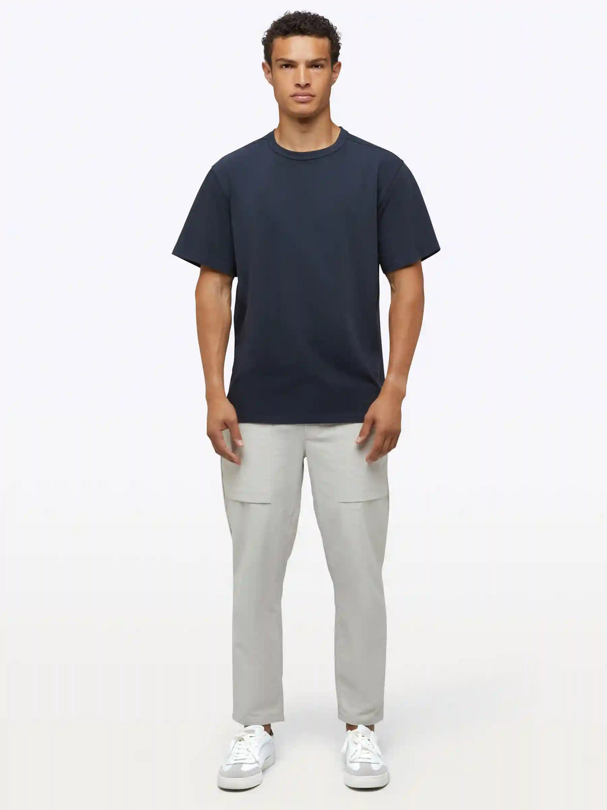 Overtime Oversized Tee | White Relaxed-Fit