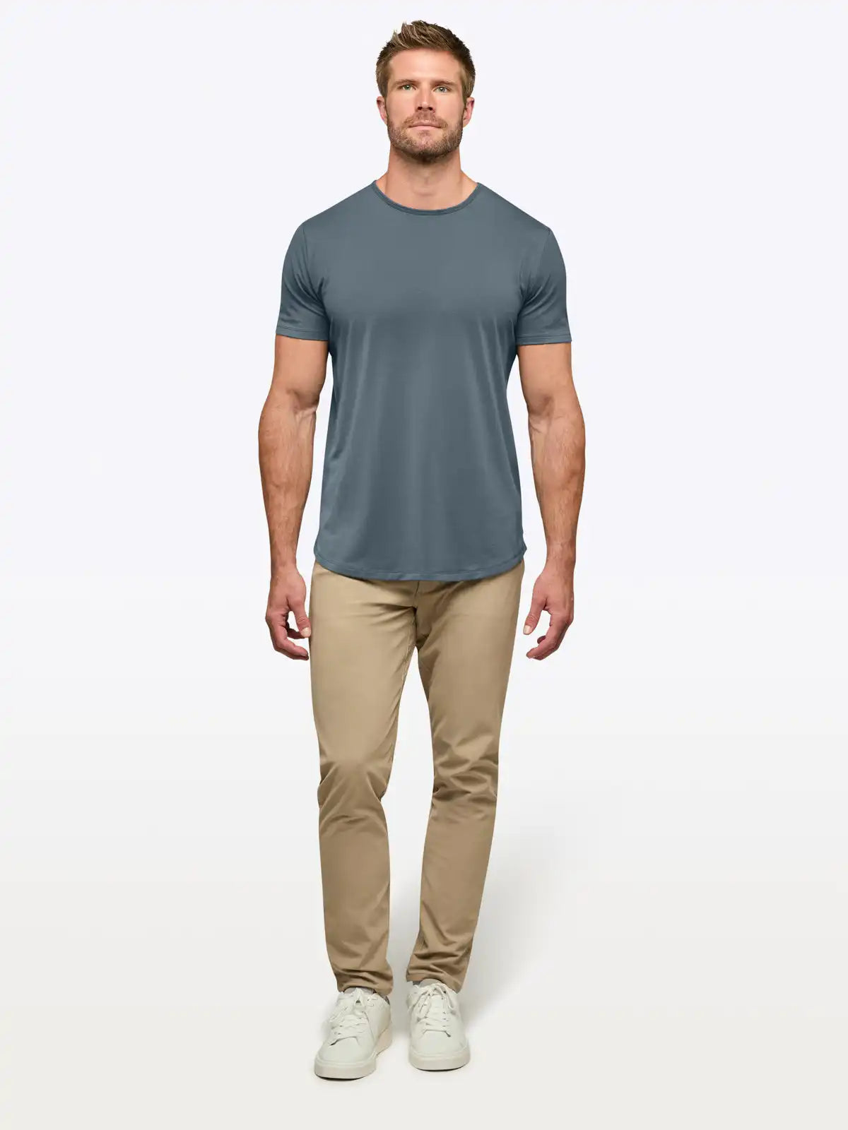 AO Curve-Hem Tee | White Signature-fit PYCA Pro®