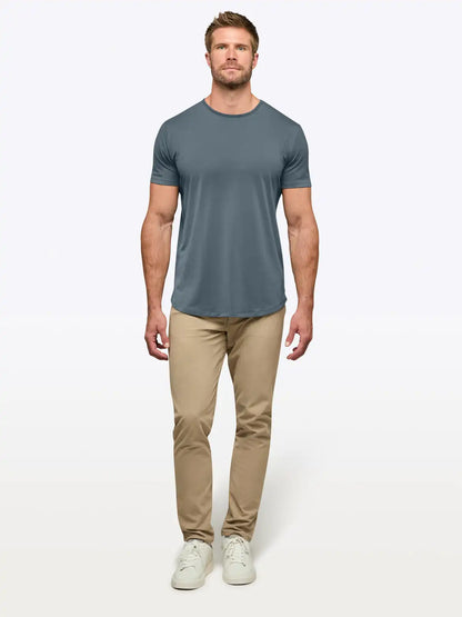 AO Curve-Hem Tee | White Signature-fit PYCA Pro®