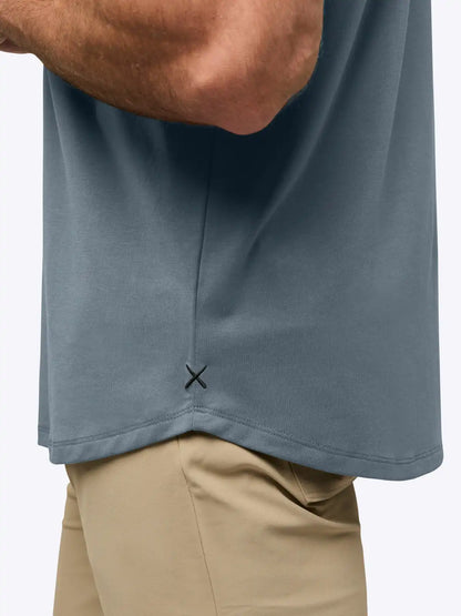 AO Curve-Hem Tee | White Signature-fit PYCA Pro®
