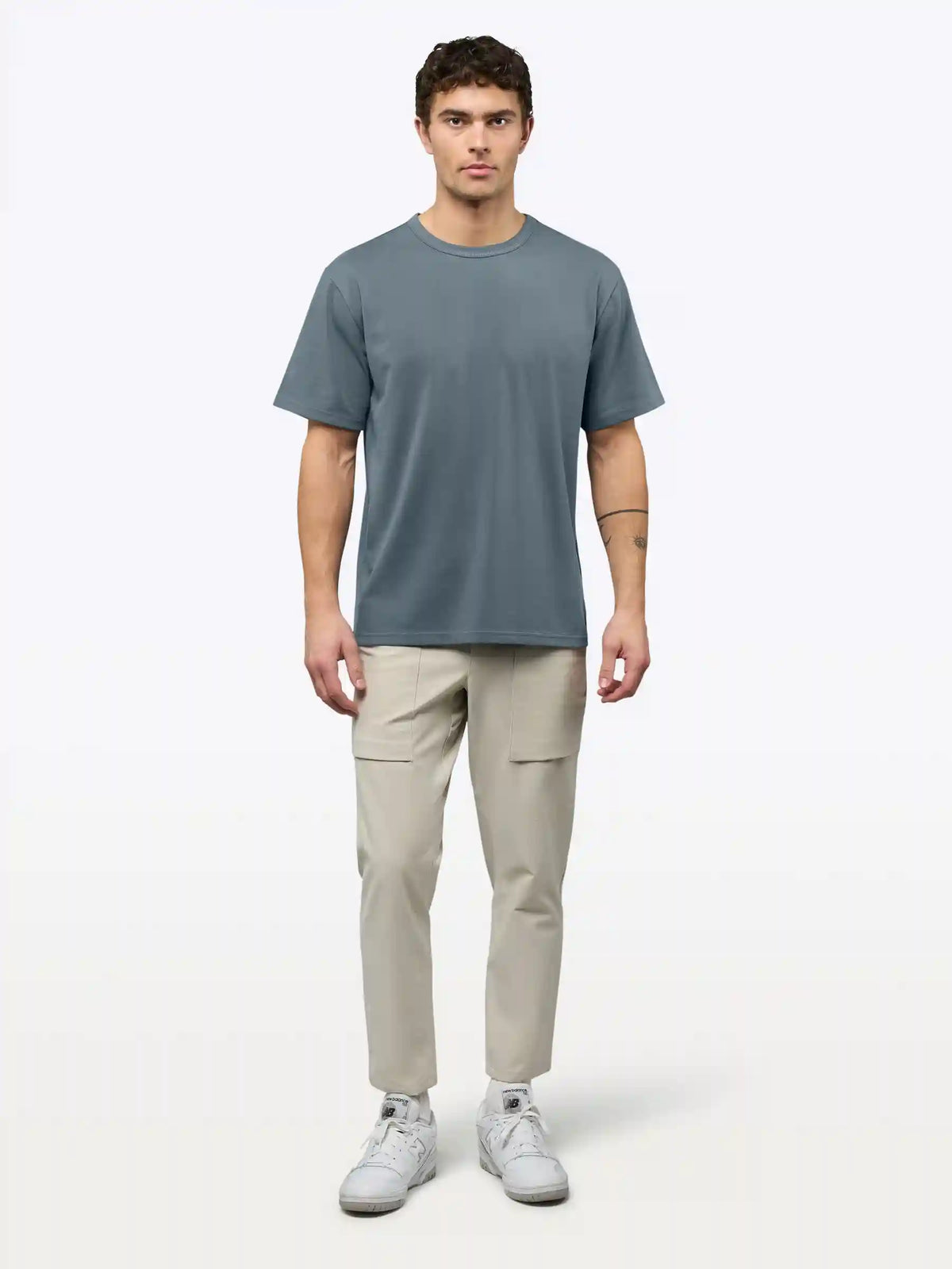 Overtime Oversized Tee | White Relaxed-Fit