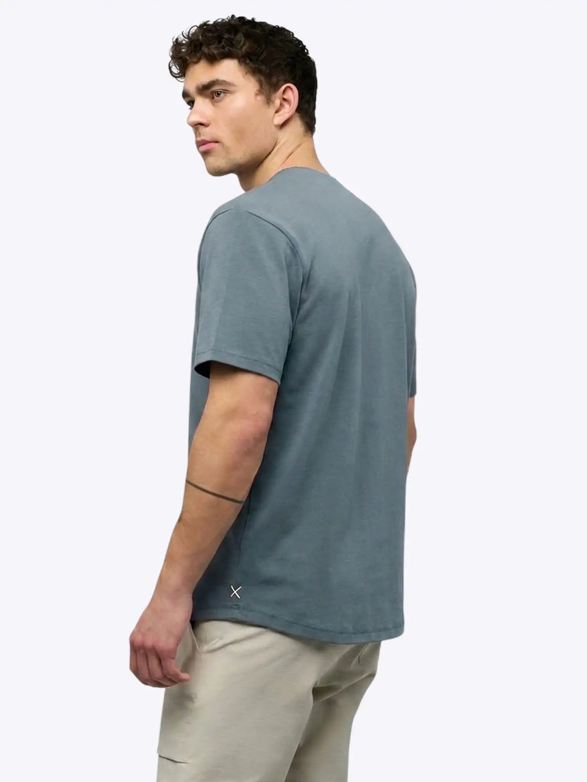 Featherlight Pima Tee | Ocean Storm Signature-fit