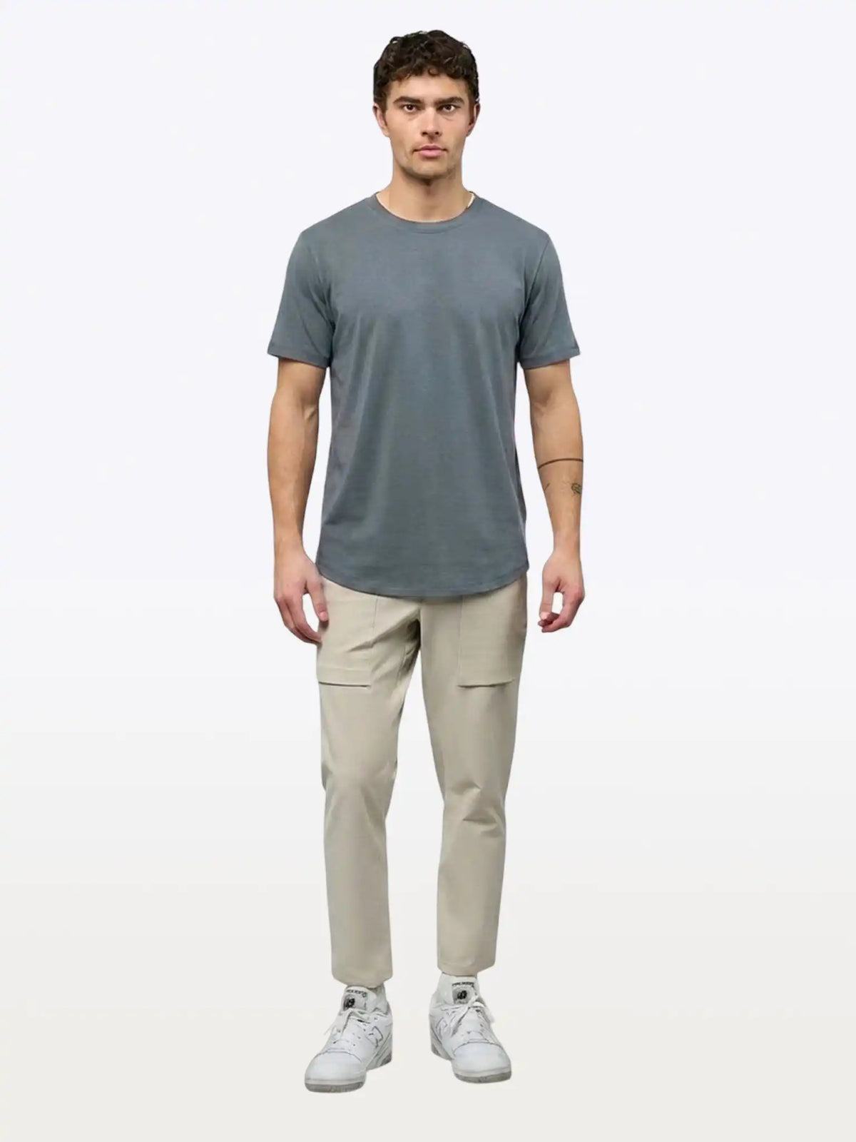 Featherlight Pima Tee | Ocean Storm Signature-fit