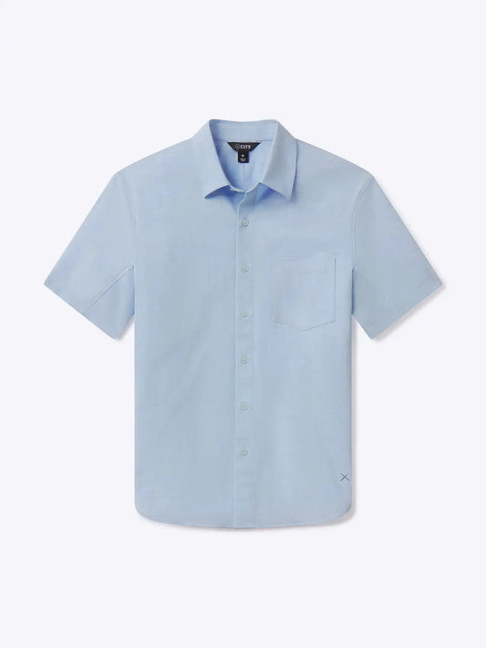 SoHo Short Sleeve Button Up | Oxford Blue Signature-fit