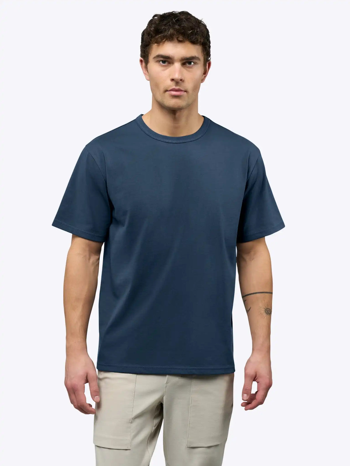 Overtime Oversized Tee | White Relaxed-Fit