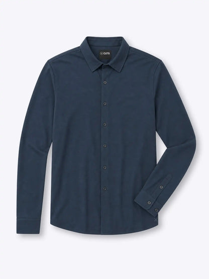 AO Long Sleeve Button Up | White Signature-Fit PYCA Pro®