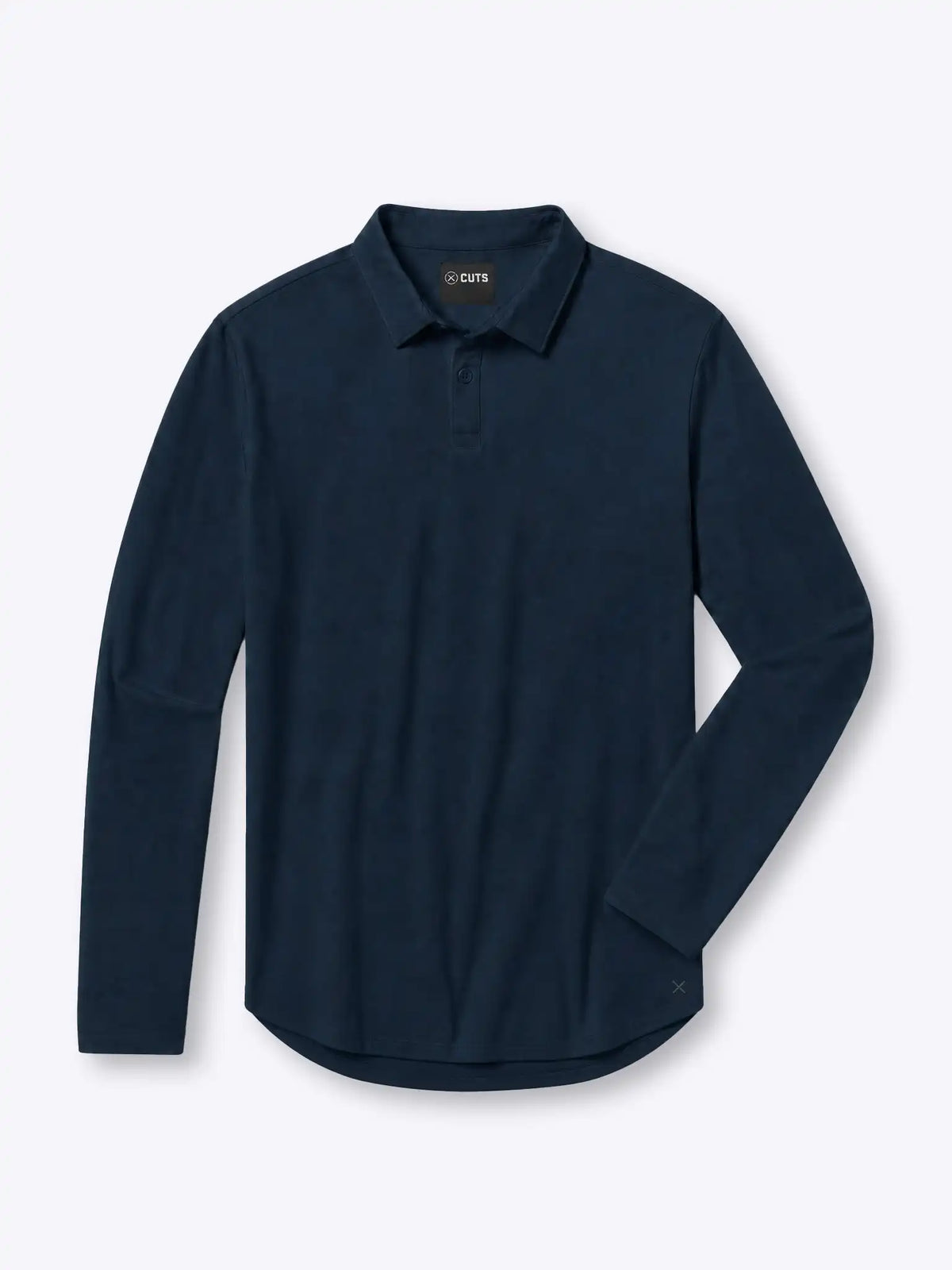 AO Long Sleeve Polo | White Signature-Fit PYCA Pro®
