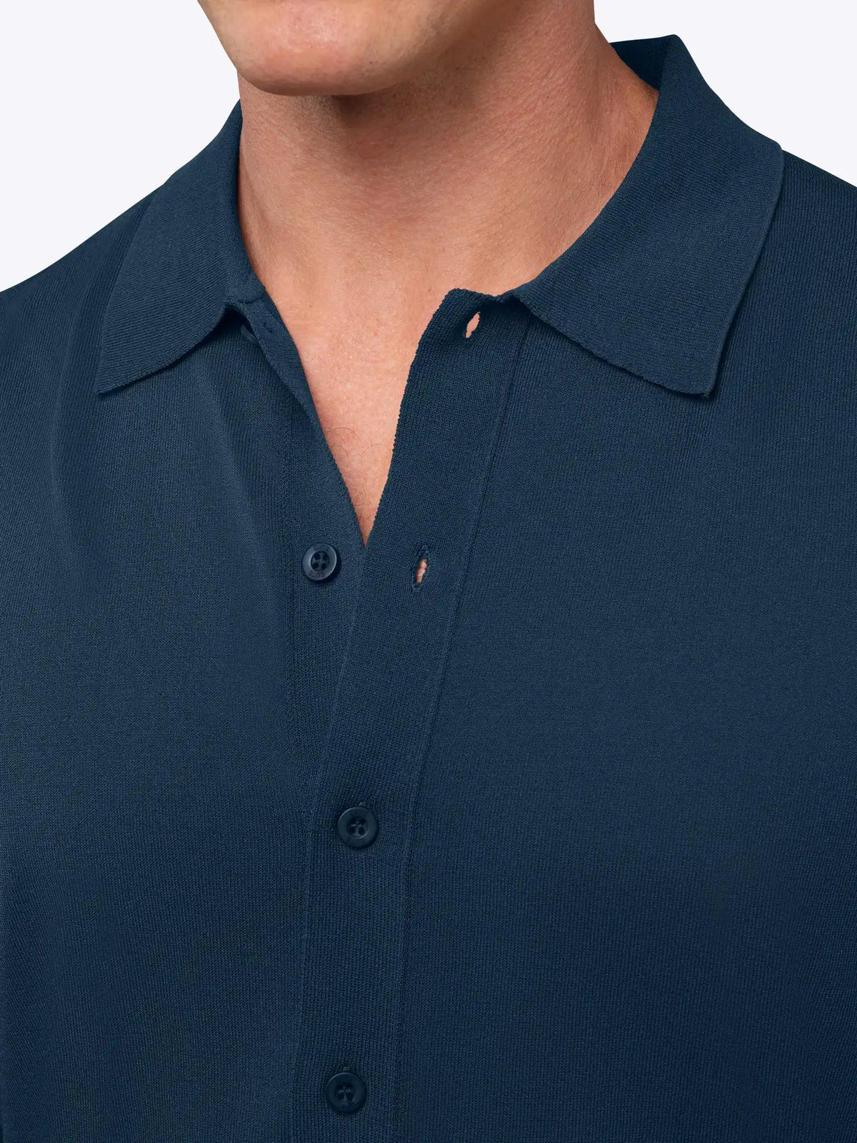 Riviera Knit Button Up | Burnt Oak Signature-Fit