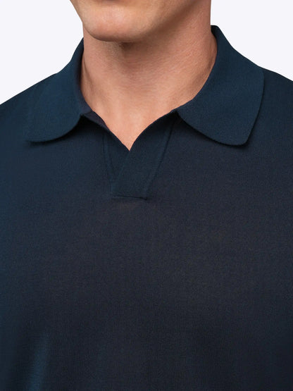 Riviera Knit Polo | Black Signature-Fit