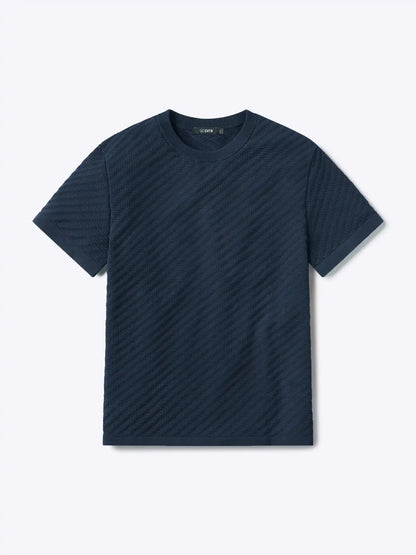 Riviera Knit Textured Tee | Sand Dune Signature-Fit