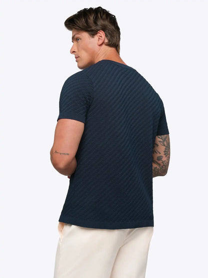 Riviera Knit Textured Tee | Sand Dune Signature-Fit