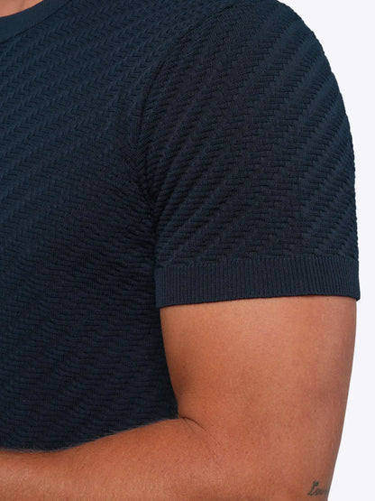 Riviera Knit Textured Tee | Sand Dune Signature-Fit