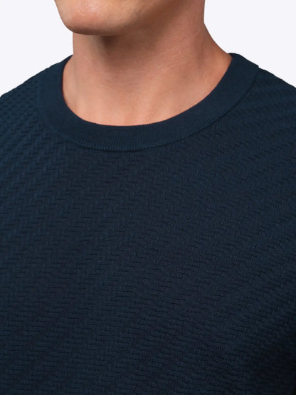 Riviera Knit Textured Tee | Sand Dune Signature-Fit
