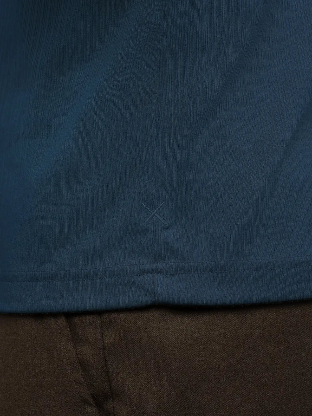 SoHo Ribbed Long Sleeve Polo | Sand Dune Signature-Fit