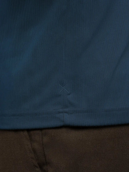 SoHo Ribbed Long Sleeve Polo | Sand Dune Signature-Fit