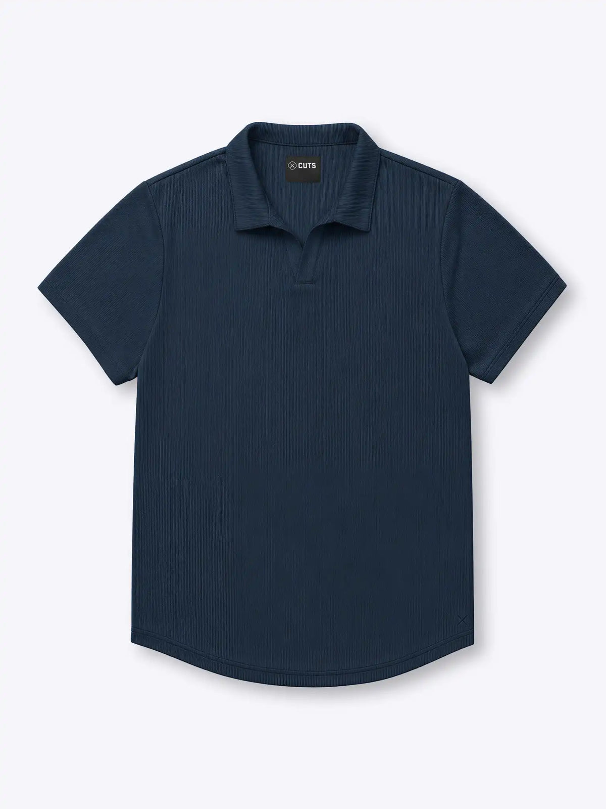 SoHo Ribbed Polo | Pacific Blue Signature-Fit