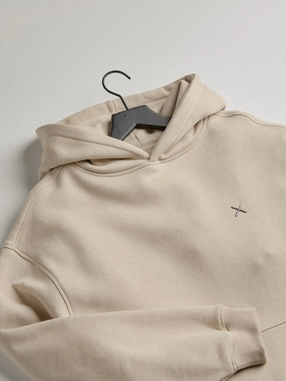 Divine Fleece Oversized Hoodie | Parchment