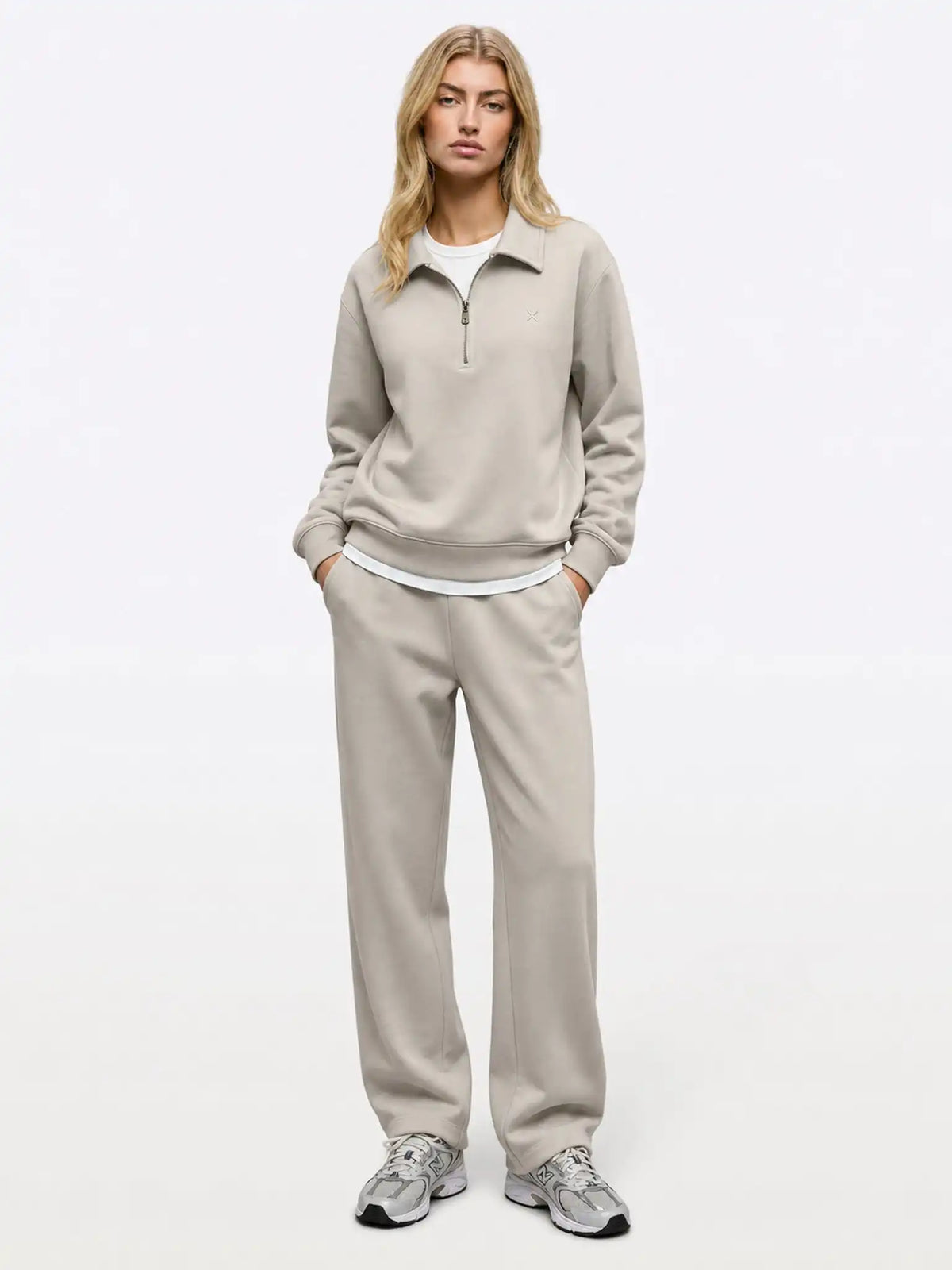 Divine Fleece Oversized Q-Zip | Obsidian