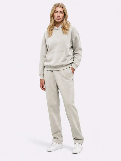 Divine Fleece Oversized Straight-Leg Sweatpant | Parchment