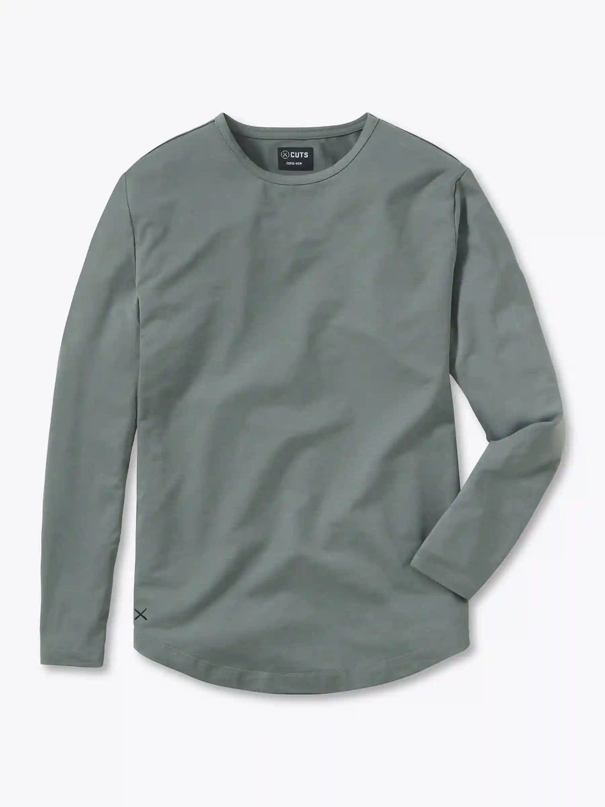 AO Long Sleeve Curve-Hem Tee | Black Signature-fit PYCA Pro®