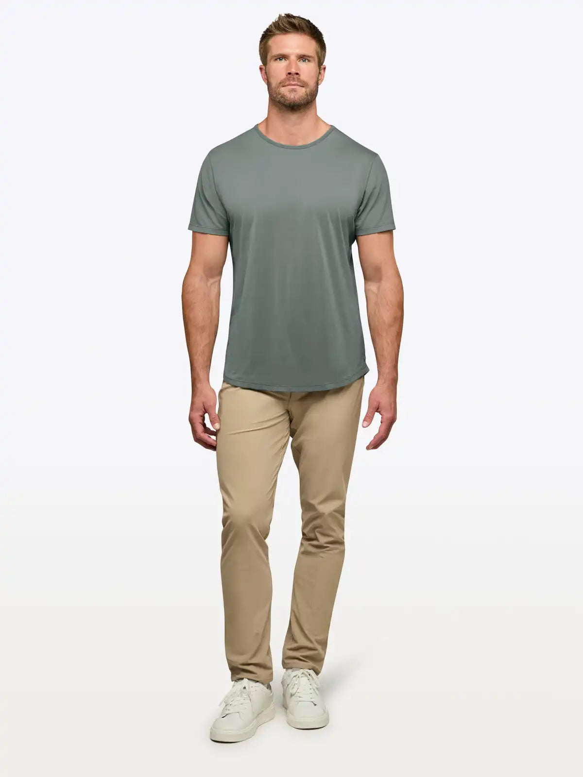 AO Curve-Hem Tee | White Signature-fit PYCA Pro®