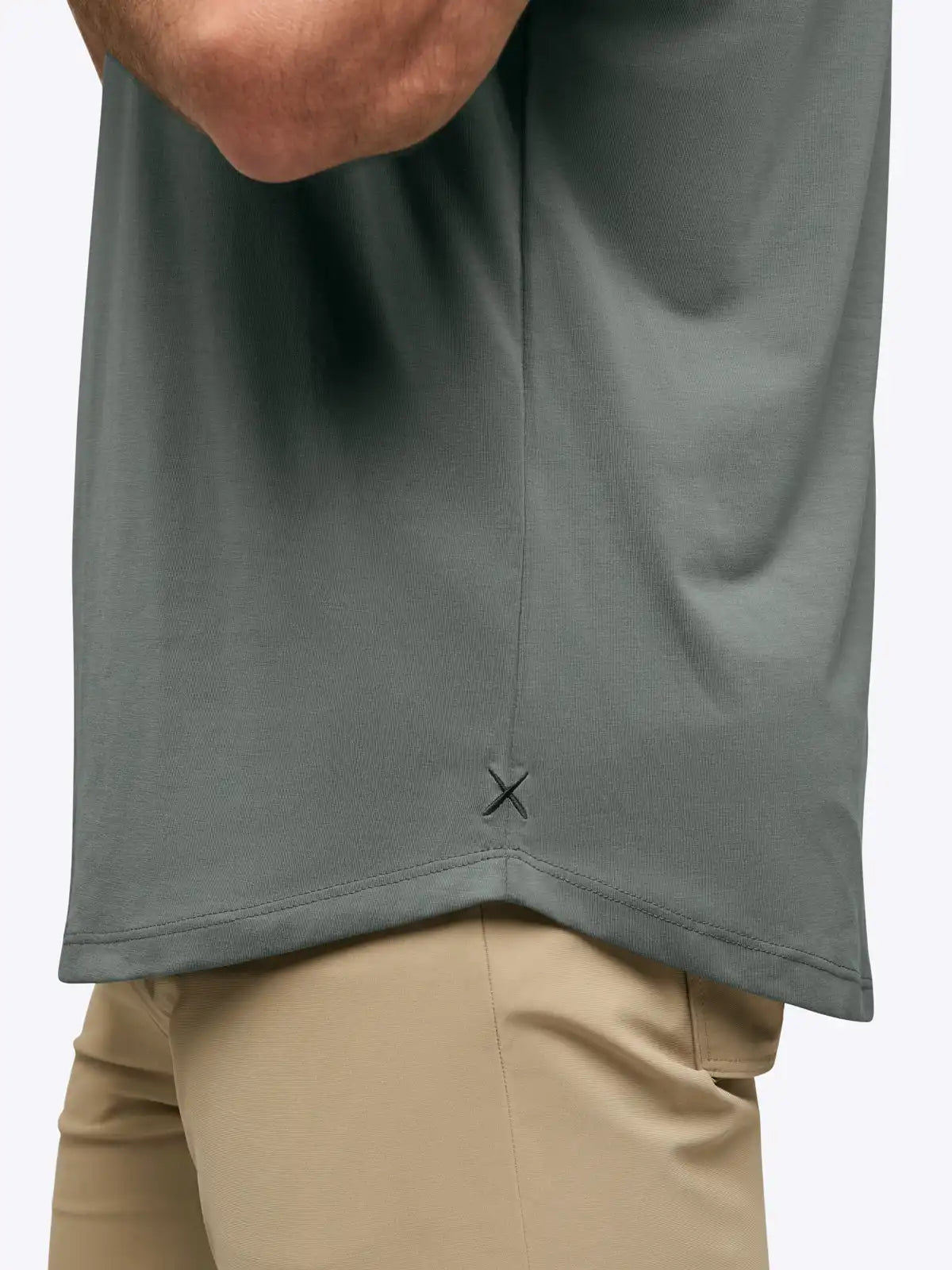 AO Curve-Hem Tee | White Signature-fit PYCA Pro®