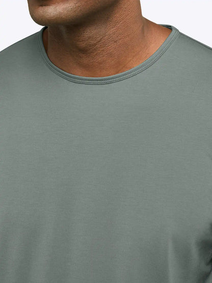 AO Long Sleeve Curve-Hem Tee | Black Signature-fit PYCA Pro®