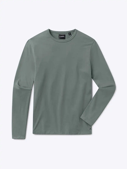 AO Forever Long Sleeve Tee | White Classic-Fit PYCA Pro®