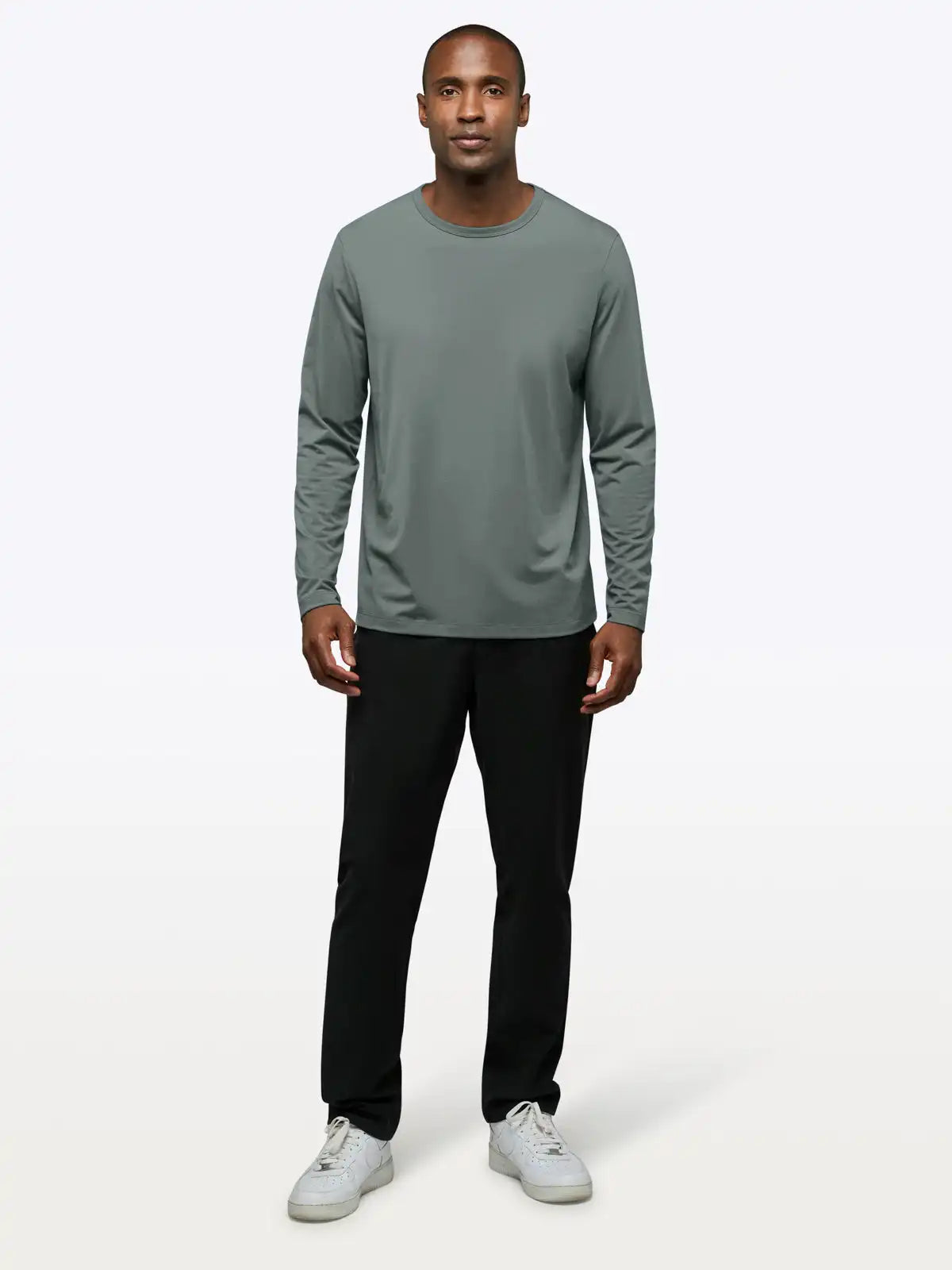 AO Forever Long Sleeve Tee | White Classic-Fit PYCA Pro®