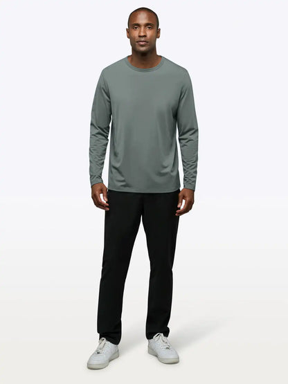 AO Forever Long Sleeve Tee | White Classic-Fit PYCA Pro®