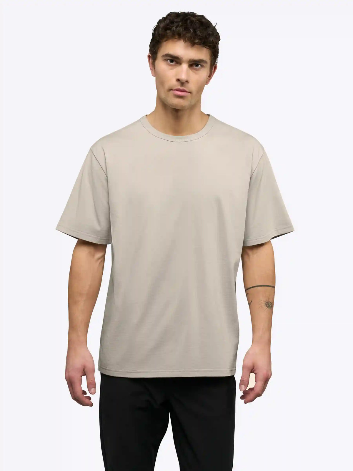 Overtime Oversized Tee | White Relaxed-Fit