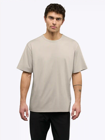 Overtime Oversized Tee | White Relaxed-Fit
