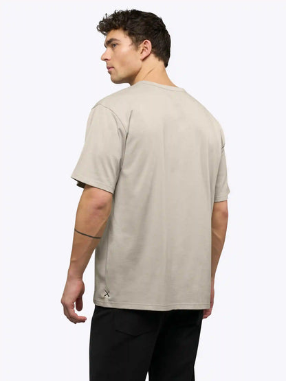 Overtime Oversized Tee | White Relaxed-Fit
