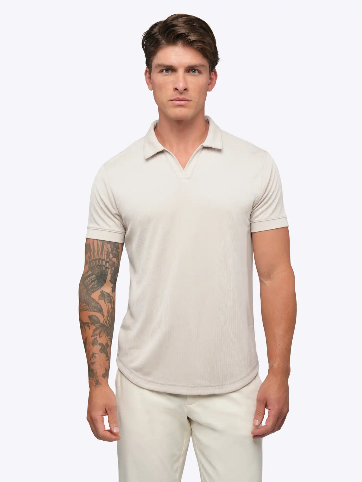 SoHo Ribbed Polo | Pacific Blue Signature-Fit