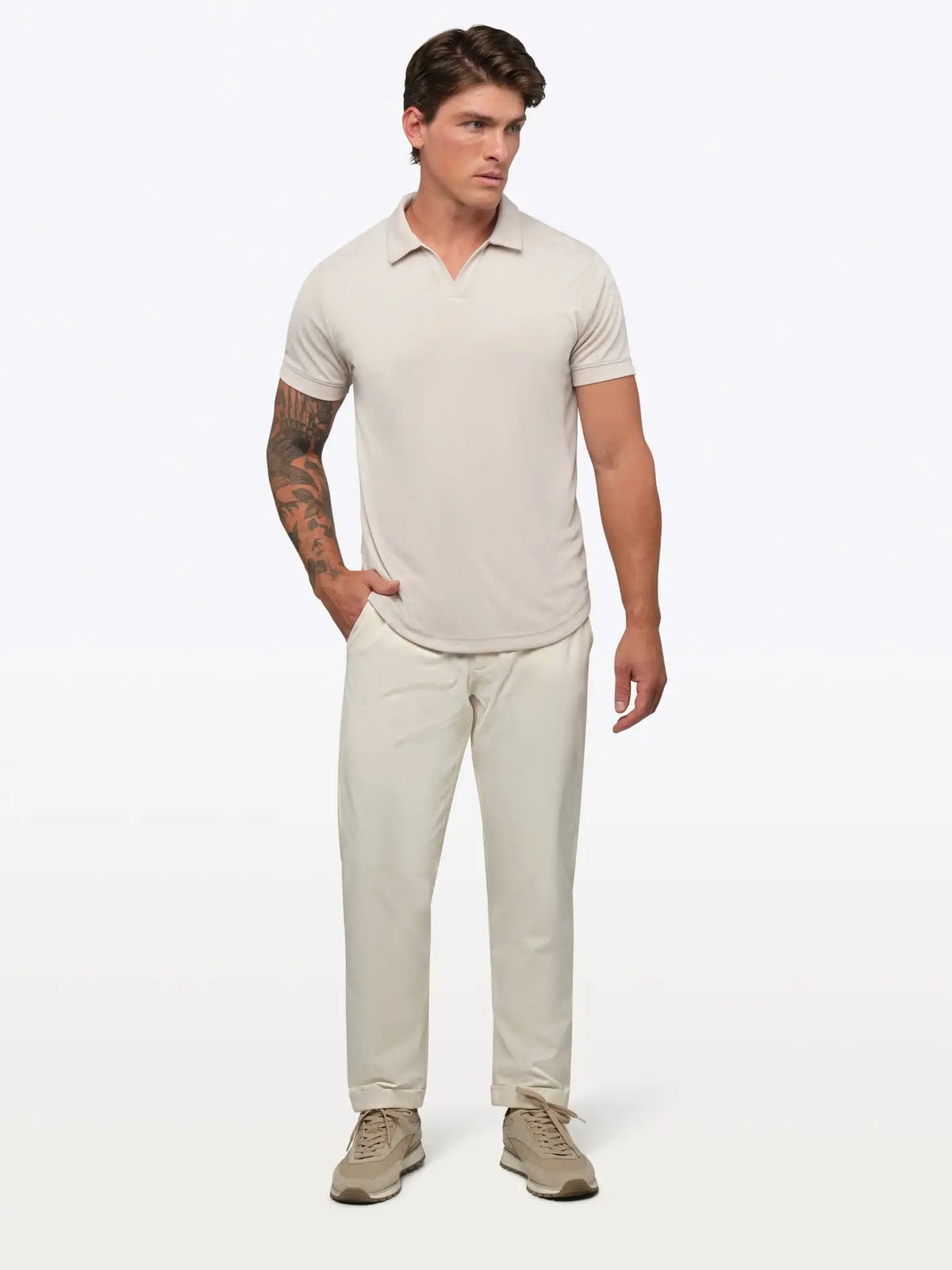 SoHo Ribbed Polo | Pacific Blue Signature-Fit