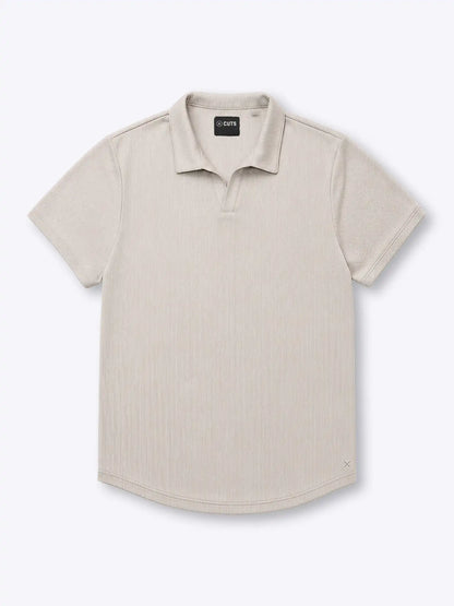 SoHo Ribbed Polo | Pacific Blue Signature-Fit