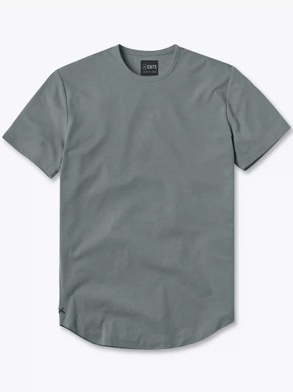 AO Curve-Hem Tee | White Signature-fit PYCA Pro®