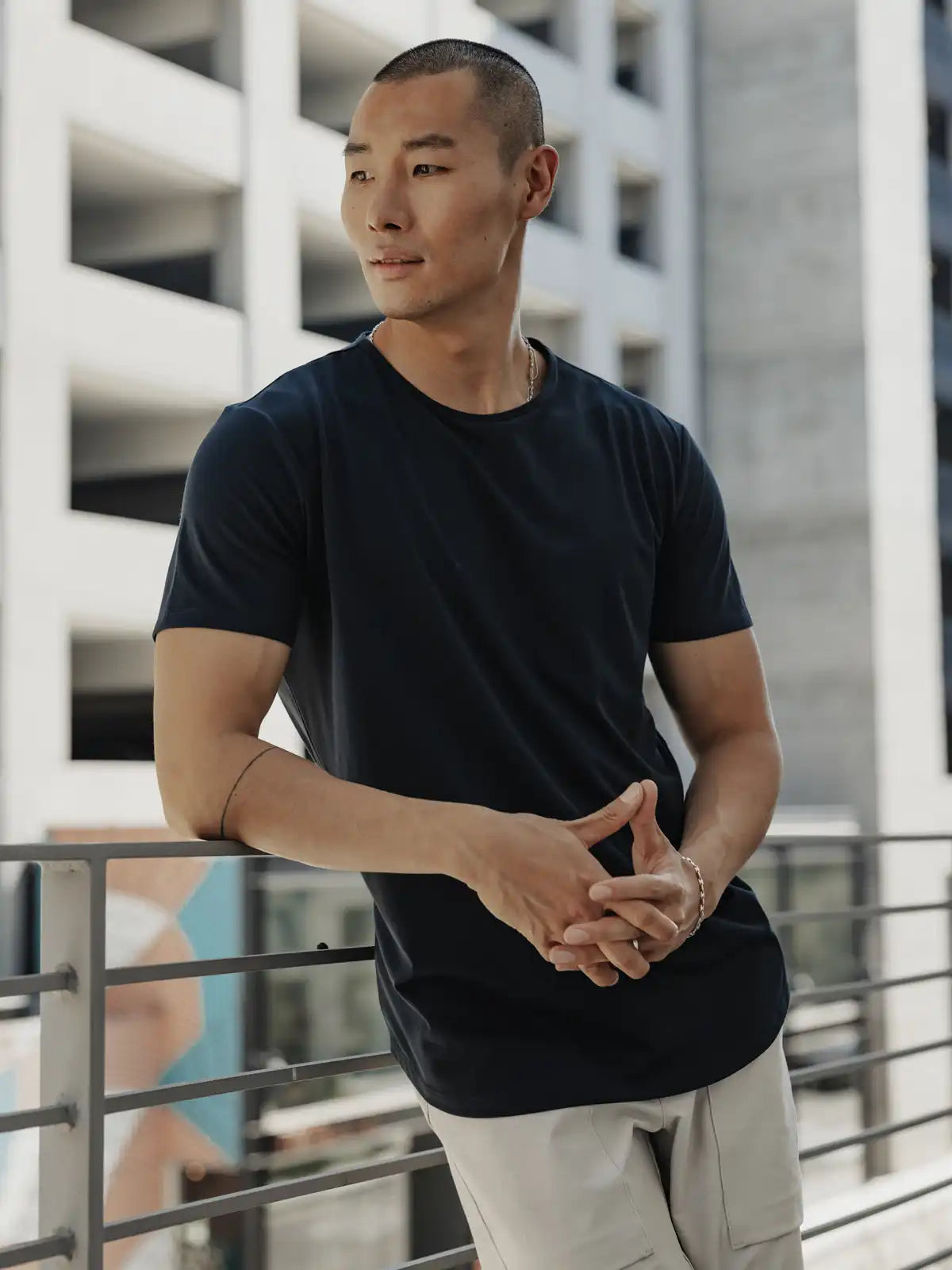 AO Curve-Hem Tee | White Signature-fit PYCA Pro®