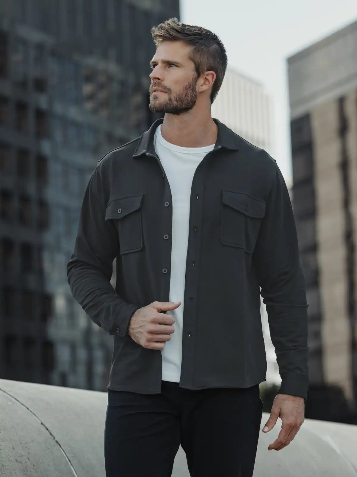 Hyperloop Overshirt | Black Signature-Fit