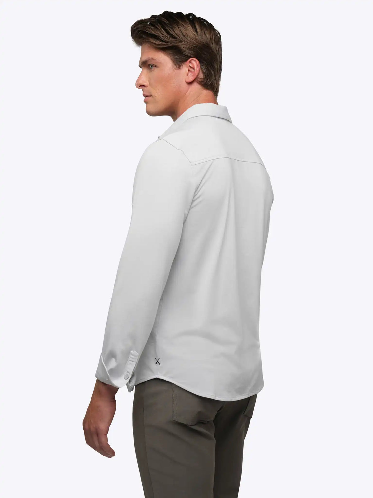 AO Long Sleeve Button Up | White Signature-Fit PYCA Pro®