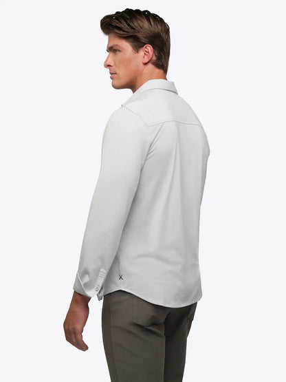 AO Long Sleeve Button Up | White Signature-Fit PYCA Pro®