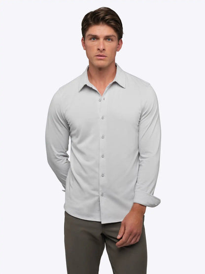 AO Long Sleeve Button Up | White Signature-Fit PYCA Pro®