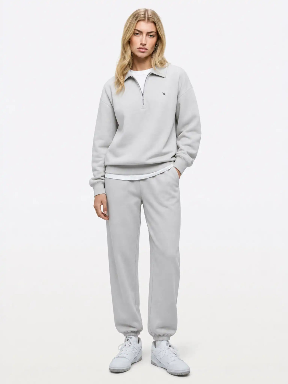 Divine Fleece Oversized Q-Zip | Obsidian