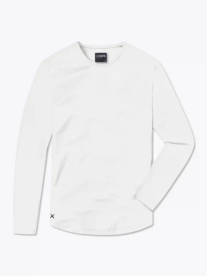 AO Long Sleeve Curve-Hem Tee | Black Signature-fit PYCA Pro®