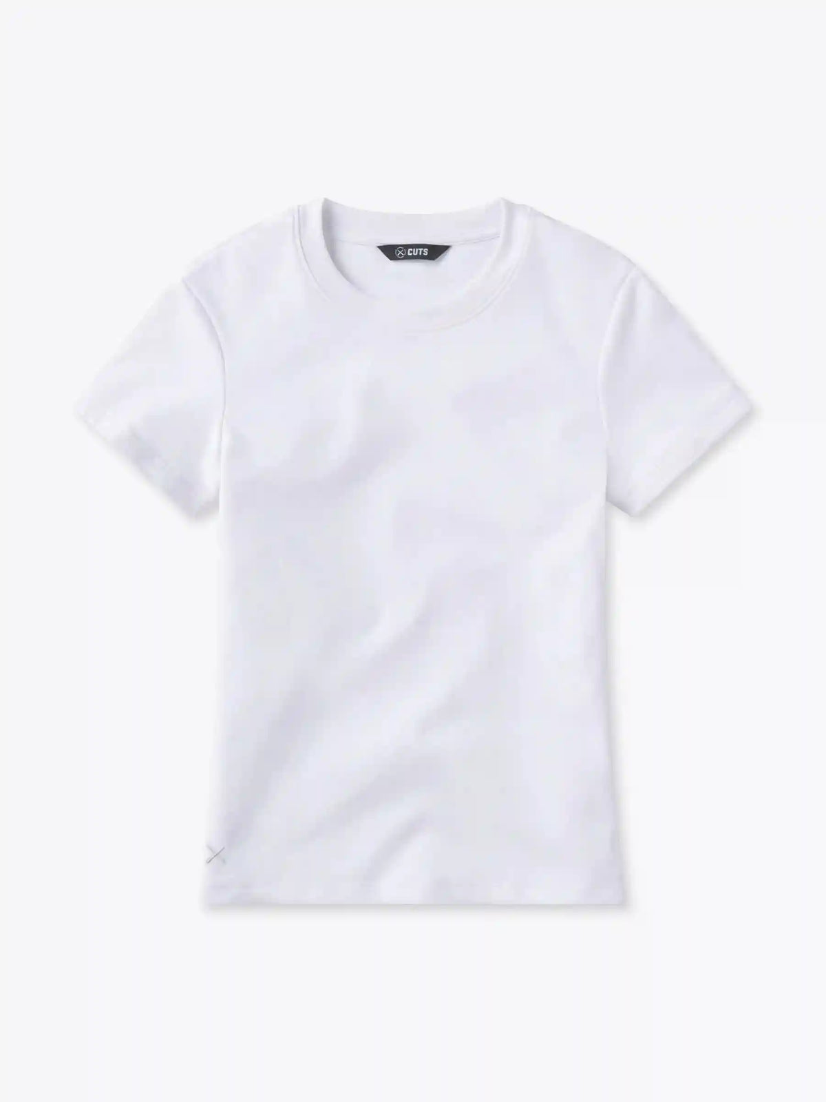 Tomboy Tee | White Slim-Fit Tomboy-Cotton™
